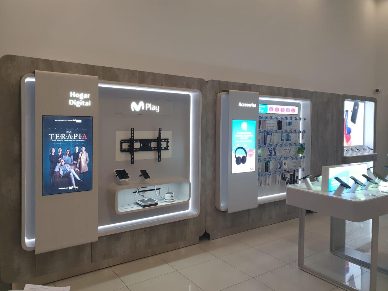 Muebles corporativos proyecto Hogarmovistar SMAR Chile